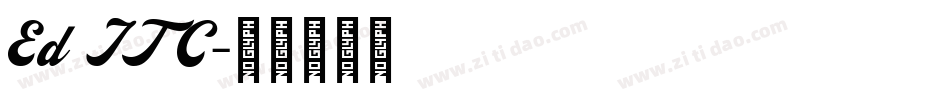 Ed ITC字体转换
